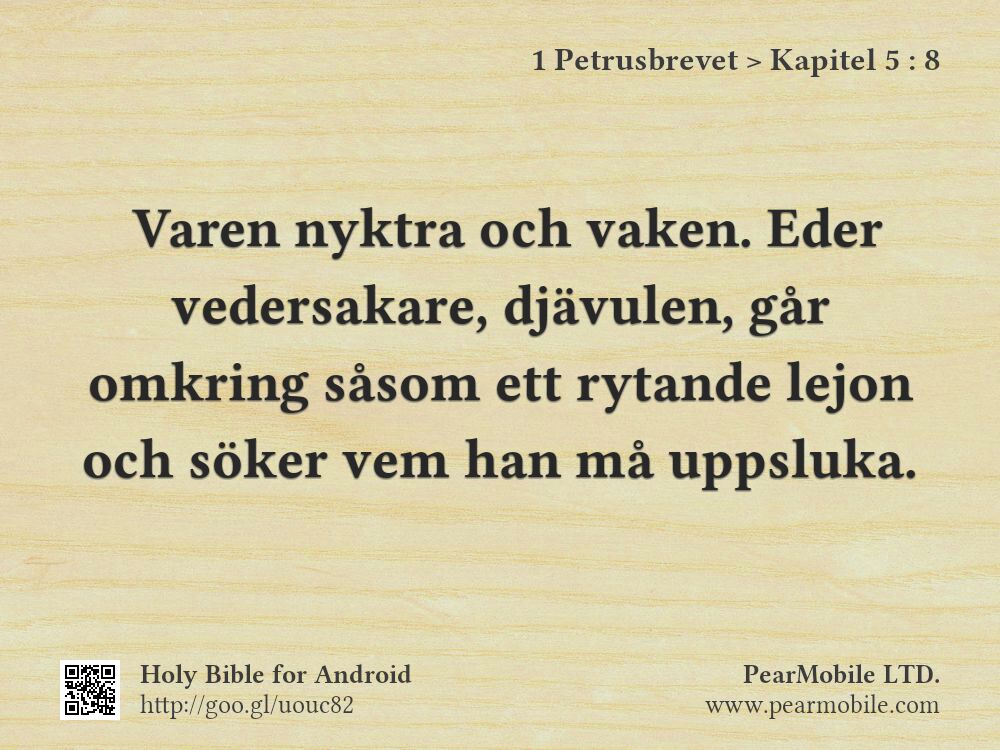1 Petrusbrevet, Kapitel 5:8